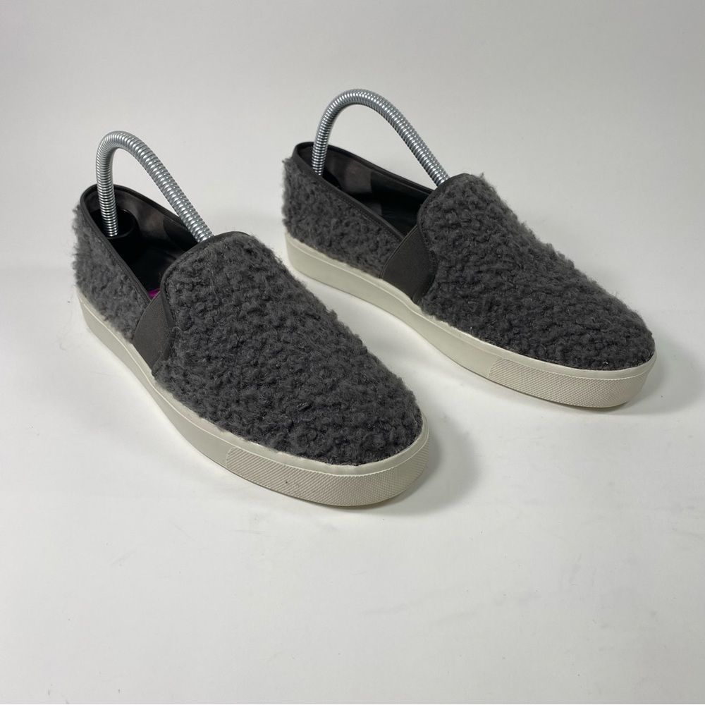 Vince Shearling Blair Sneaker Color Grey SZ 8